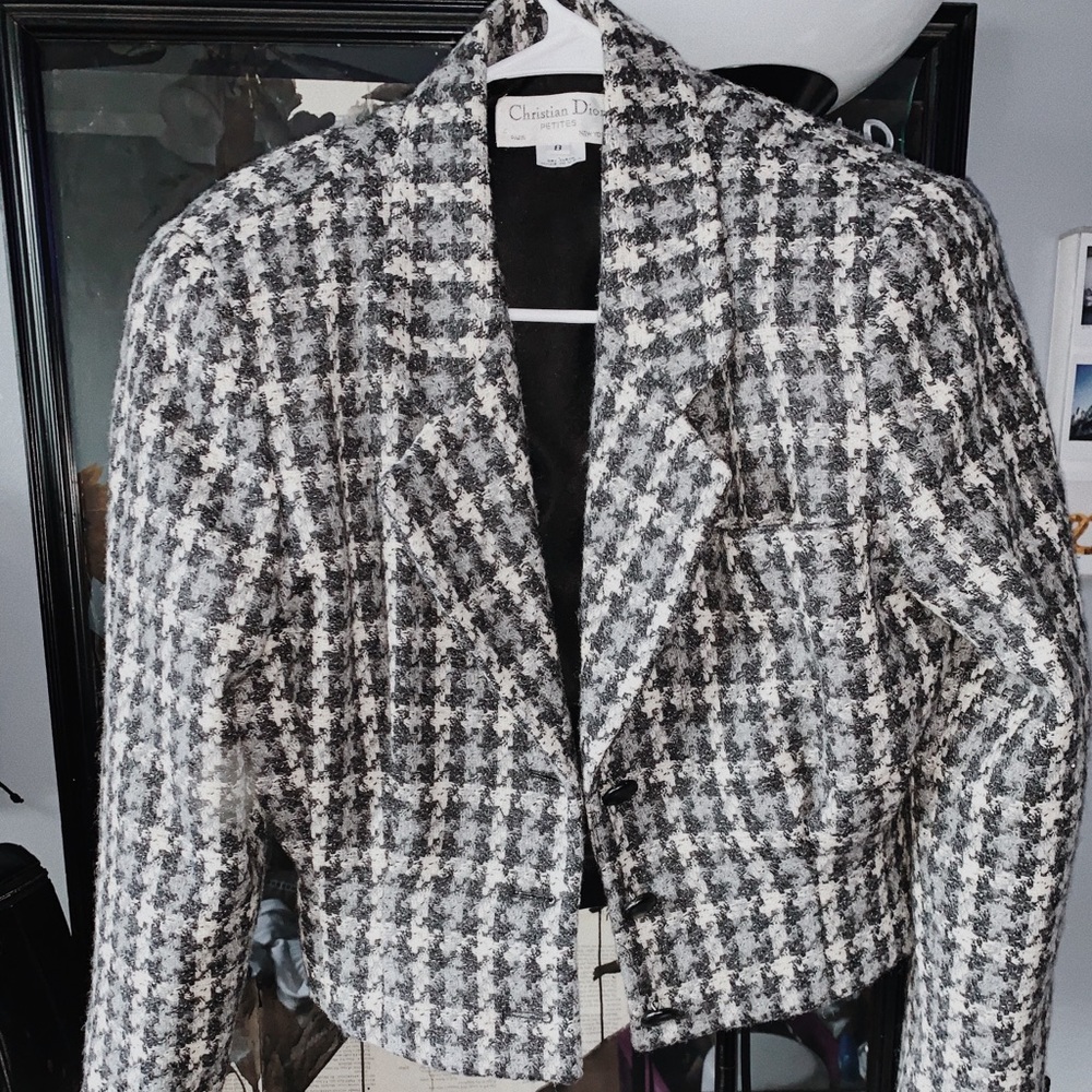 Christian Dior Vintage Houndstooth